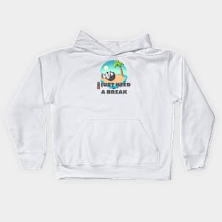 I just need a break Kids Hoodie